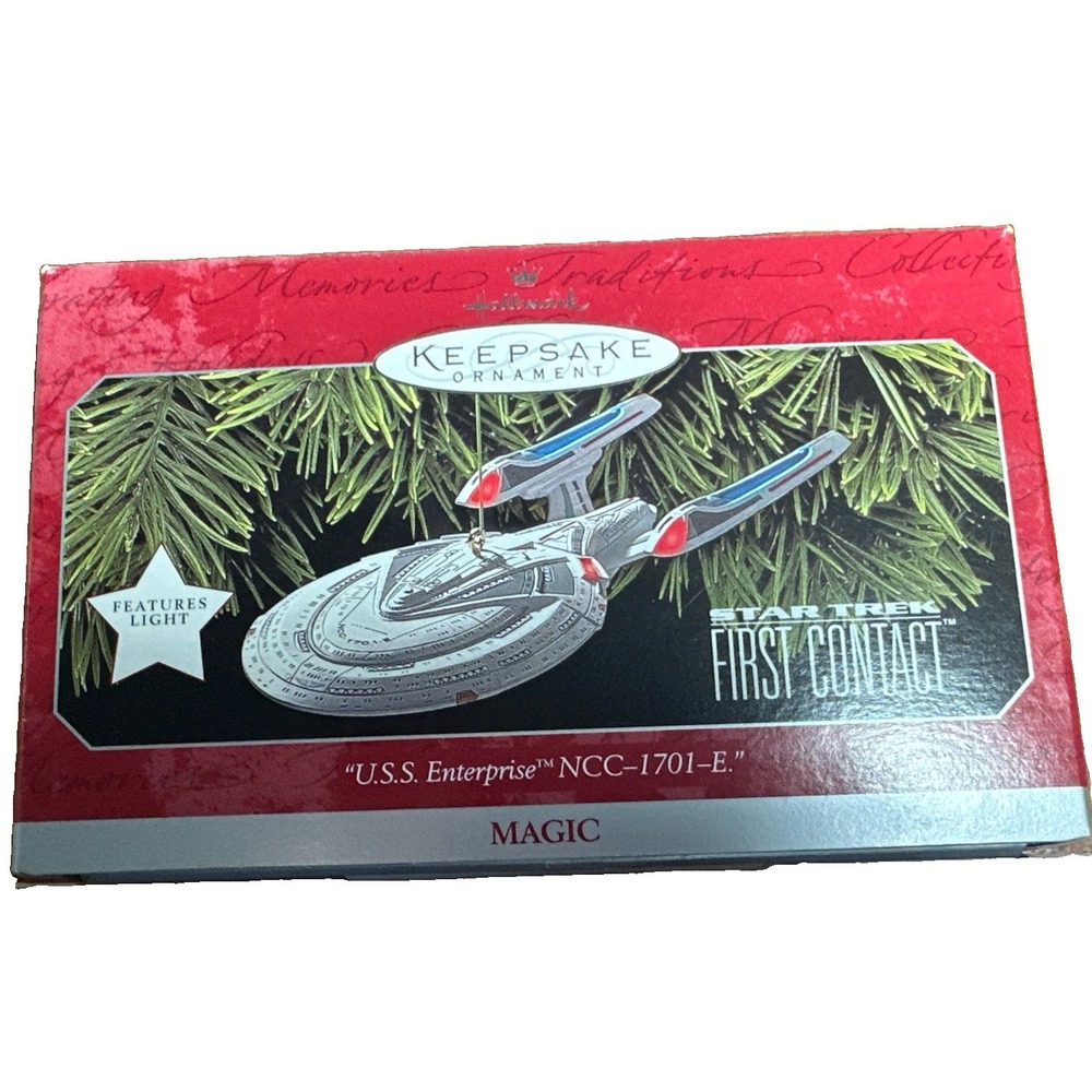 HALLMARK KEEPSAKE Ornament STAR TREK First Contact U.S.S. ENTERPRISE NCC-1701-E